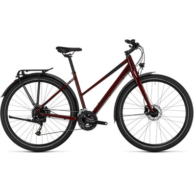 Bicicleta de senderismo CUBE TRAVEL TRAPEZ Rojo 2023 0